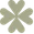 Brown asterisk symbol with rounded, petal-like ends.